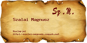 Szalai Magnusz névjegykártya